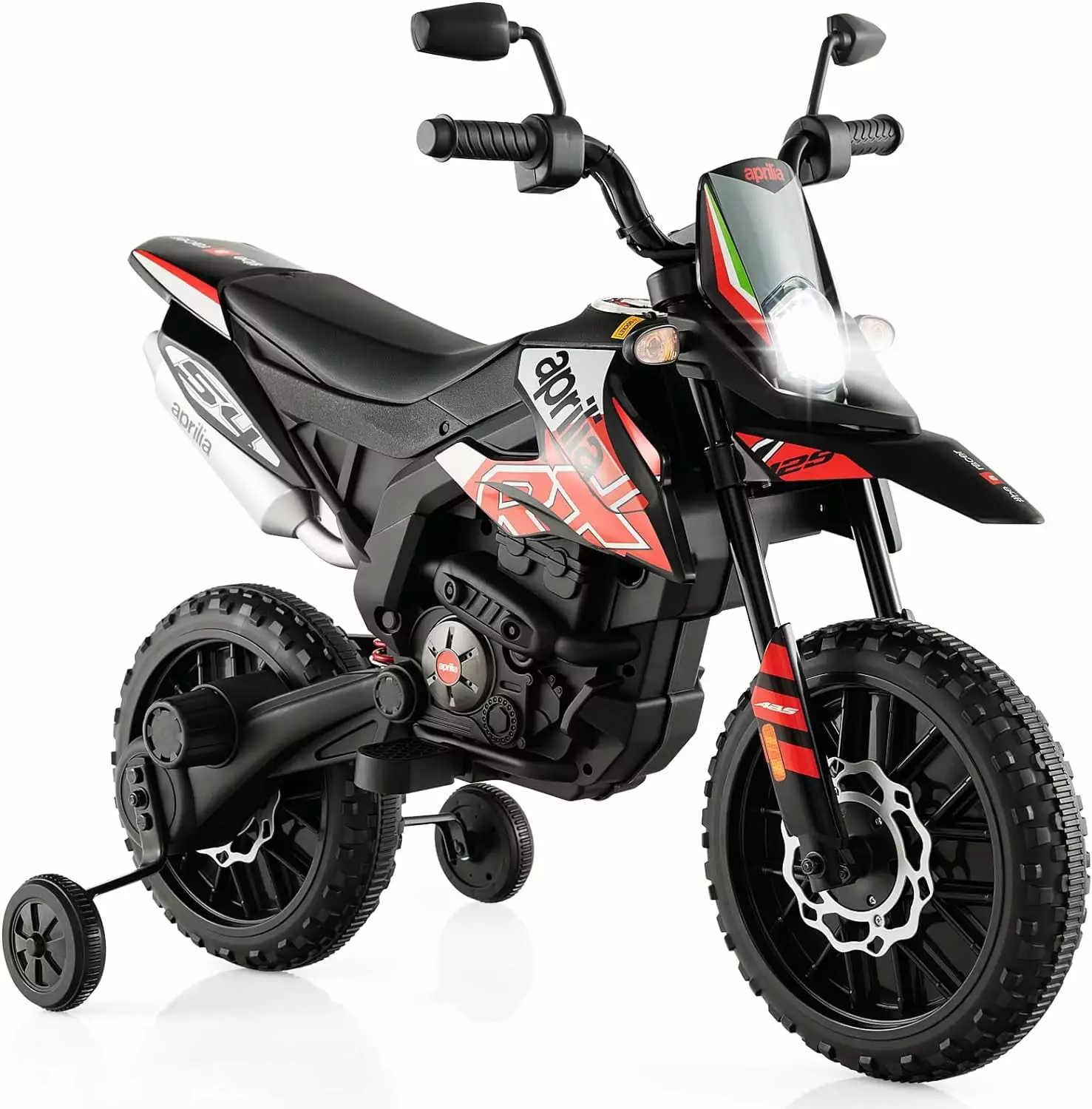 12V Ride Ons for Boys.Mini Electric Child Dirt Bike. Battery Powered Toy Motorcycle. Kids Ride On for Ages 3 Years and Up. Red blank